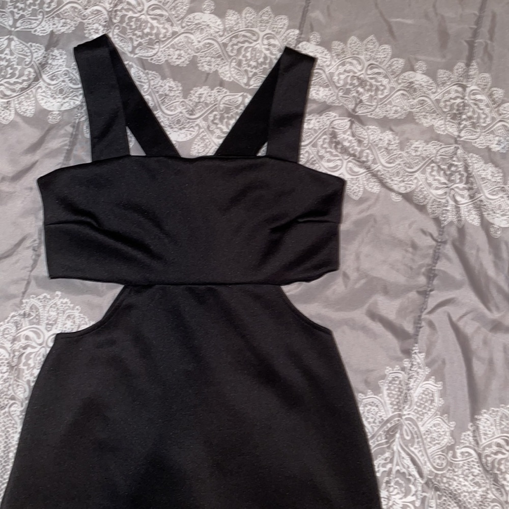 Black mini dress